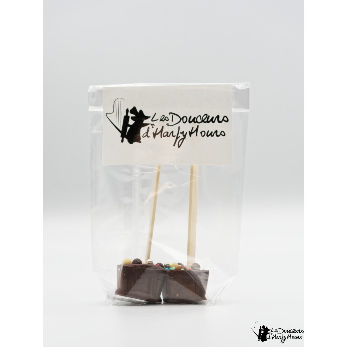 Sucettes à chocolat chaud