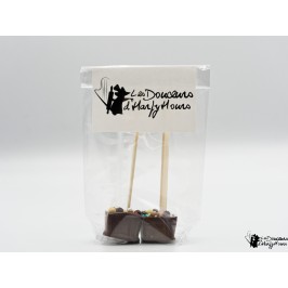 Sucettes à chocolat chaud