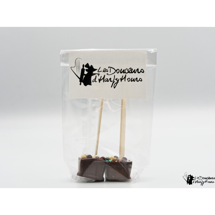 Sucettes à chocolat chaud